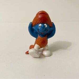 Schleich Peyo Smurf Pisces Zodiac Figurine PVC Fish Figure